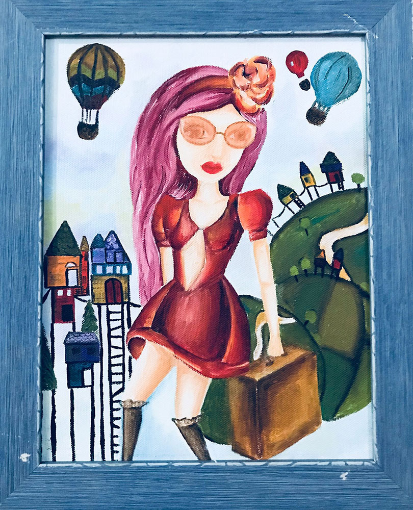 TUAL ÜZERİNE YAĞLI BOYA