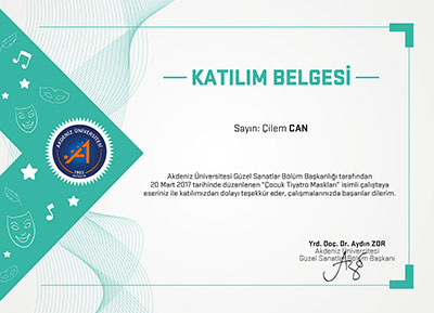 ÇOCUK TİYATRO MASKLARI 